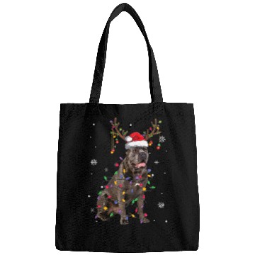 Discover Cane Corso Pet Christmas Light Reindeer For Bags