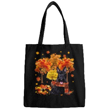 Discover Scottish Terrier Pet Its Fall Yall Cute Scottish Terrier Autumn Tree Fall Leaves 30 Bags