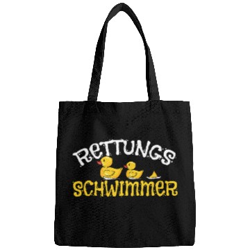 Discover Lifeguard Ducks Swimming Lessons Funny Bags