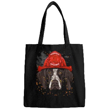 Discover German Shorthaired Pet Fireman Firefighter Dog German Shorthaired Pointer Bags