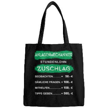 Discover Funny Plant Mechanic with German Text Shrhrhrswag  Hourly Bags