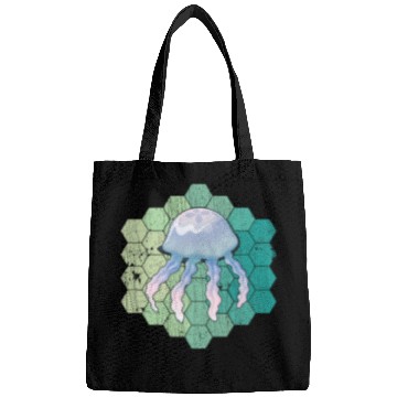 Discover Jellyfish Ocean Animal vintages For Marine Sea Biologists Bags