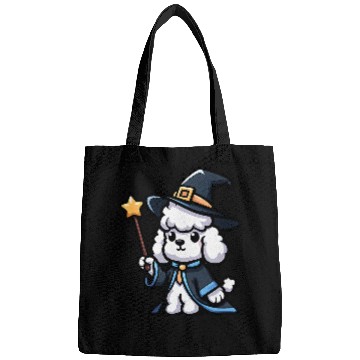 Discover Poodle Wizard Funny Dog Magic Bags