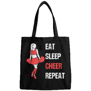 Discover Eat Sleep Cheer Repeat vintages Cheerleading Coach Bags