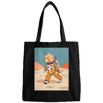 Discover Goldendoodle Mars Funny Dog Astronaut Bags