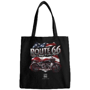 Discover Route 66 US Flag 2Motorcycle Bags