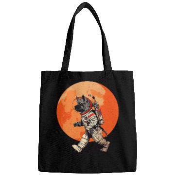 Discover Schnauzer Mars Funny Dog Astronaut 1 Bags