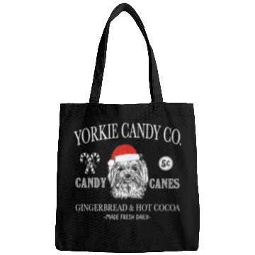 Discover Funny Santa Yorkshire Terrier Mom Christmas vintages Holiday Bags