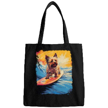 Discover Paddle Board Surfing Dog Yorkshire Terrier Bags