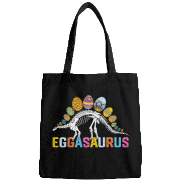 Discover Dinosaur Pet Kids Funny Eggasaurus Stegosaurus Egg Dinosaur Happy Easter Day Bags