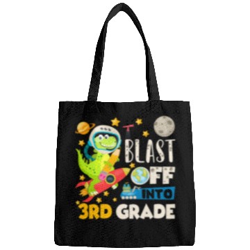 Discover Dinosaur Pet Blast Off Into 3rd grade First Day of School Dinosaur Astro Bags