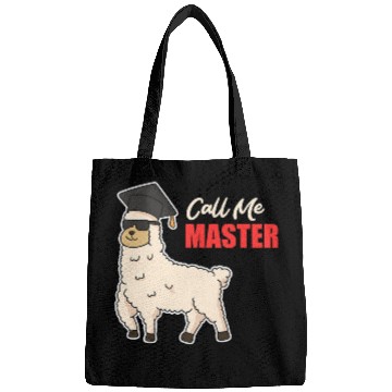 Discover Llama Pet Call Me Master Degree Alpaca Master Bags
