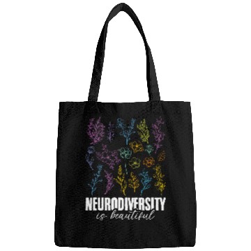 Discover Autism Puzzle ASD Beautiful Flowers Neurodiversity Bags