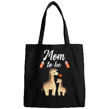 Discover Giraffe Pet Mom To Be Giraffes Baby Shower Cute Animal Bags