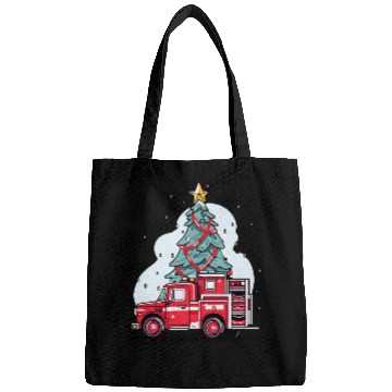 Discover Firefighter Christmas Happy Holidays Fireman Firefighting 213 Bags