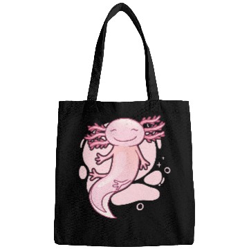 Discover Axolotls Pet Kawaii Baby Axolotls Pastel Salamander Animal Bags