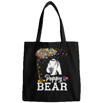 Discover Autism Puzzle Awareness Poppy Bear Support Bags