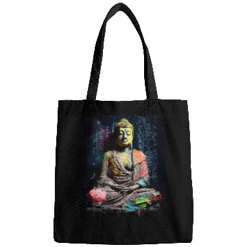 Discover Buddhist Monk Yin Yang Zen Meditation Buddha Bags