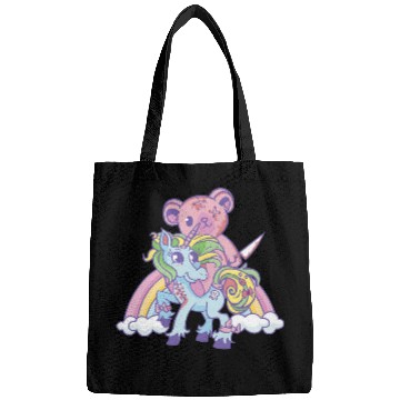 Discover Unicorn Pet Creepy Pastel Goth Soft Goth emo Evil teddy bear Unicorn 2 Bags