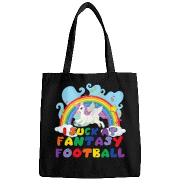Discover Unicorn Pet I Suck At Fantasy Football Unicorn Rainbow Fantasy Football Bags