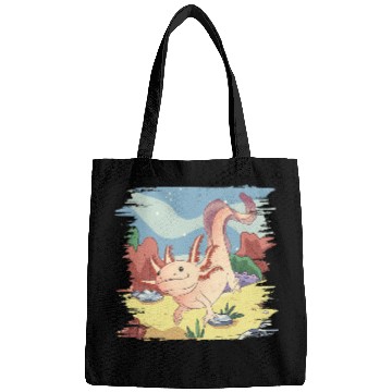 Discover Axolotls Pet Salamander Mud Puppy Axolotlss Mexican Walking Fish Bags
