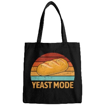Discover Retro Yeast Mode Funny Sourdough Bread Baker Baking Humor Bags