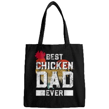 Discover bests Chicken Dad Ever Daddy Farmer Fathers Day Retro Cock Bags