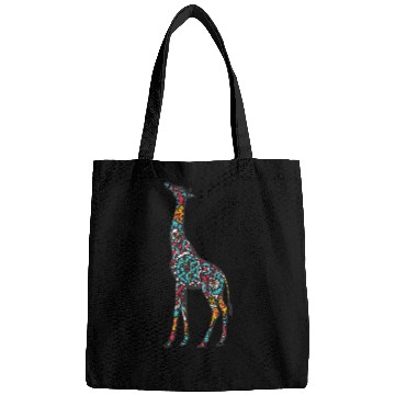Discover Giraffe Pet Mandala Giraffe Geometric Pattern Art Mandala Animal Bags