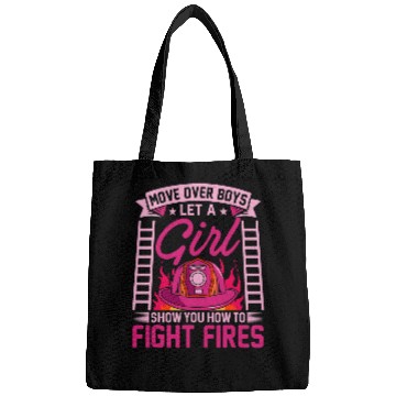 Discover Firewoman Firefighter Women Volunteer Firefighting Rescuer Bags