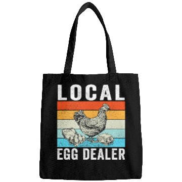 Discover Chicken Pet Local Egg dealers Funny Bleached Chicken Lover Farm Farmer 8 Bags