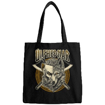 Discover Coyote Mammal Viking wolfs Ulfhednar Nordic Pagan Valhalla Warrior Bags