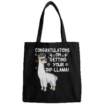 Discover Llama Pet Funny Congratulations on DipLlama Graduation Bags