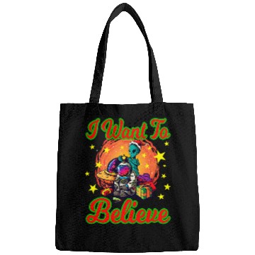 Discover Aliens UFO Alien Christmas Astronaut for Men and Women Bags