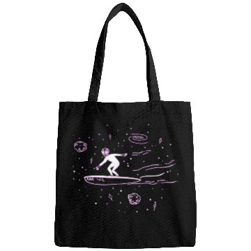 Discover Aliens UFO Surfer Conspiracy Extraterrestrial Ufo Alien Lover Bags