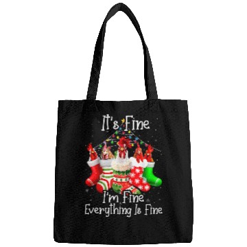 Discover Chicken Pet Its Fine Im Fine Everything Is Fine Chicken Christmas PJs Bags