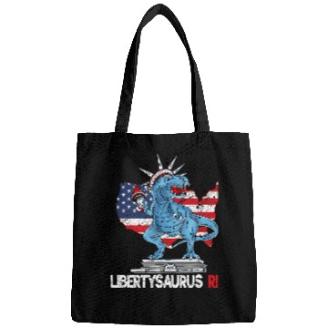 Discover Dinosaur Pet Libertysaurus T rexs Statue of Liberty Dinosaur 4th of July Bags