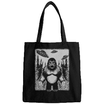 Discover Bigfoot Pet Hovering Ufos Aliens Flying Saucers Sasquatch Bags