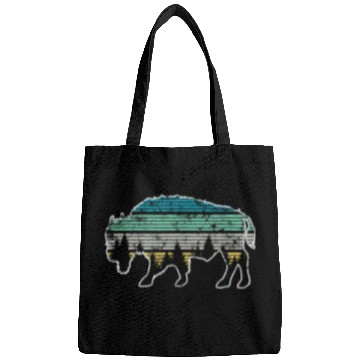 Discover Cow Pet Bisons Buffalo Farmer Animal Nature Cattle Cow Woods Forest Bags