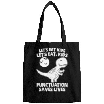 Discover Dinosaur Pet Lets Eat Kids Punctuation Saves Lives Halloween Dinosaur Boy 8 Bags