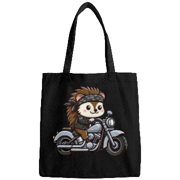 Discover Hedgehog Biker Pet Funny Motorcycle Bags