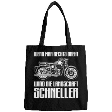 Discover When you turn right the landscape becomes faster motorcycle Bags