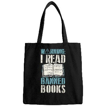 Discover Book Fun Warning I Read Banned Books School Reference Librarian 0 Bags