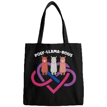Discover Llama Pet PolyLlamaRous Funny Polyamory For Polyamorous Throuple 21 Bags