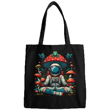 Discover Frog Pet Cottagecore Astronaut Frog Mushroom vintages Aesthetic Space Bags