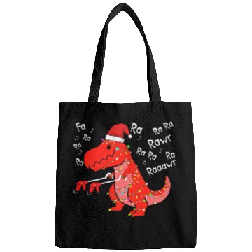 Discover Dinosaur Pet Fa Ra Ra Rawr Christmas Funny Dinosaur With xmass Hat Lights 2 Bags