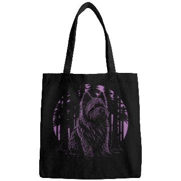 Discover Cairn Westie Yorkshire Terrier Purple Dog Lover Bags