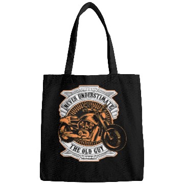 Discover Motorcycle Bike Never underastimate the old guy 22 Bags