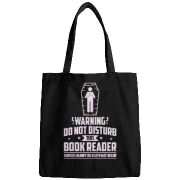 Discover Book Fun Warning Do Not Disturb This Book Bags