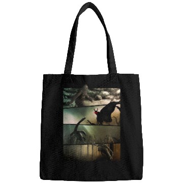 Discover Bigfoot Pet Mothman Nessie Wendigo Original Cryptid Artwork Bags