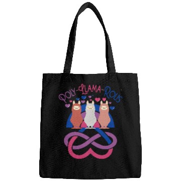 Discover Llama Pet polyllamarous funny Polyamory For Polyamorous throuple 9 Bags
